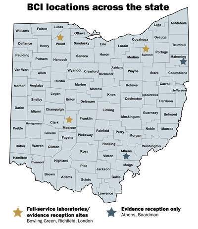 BCI locations across the state