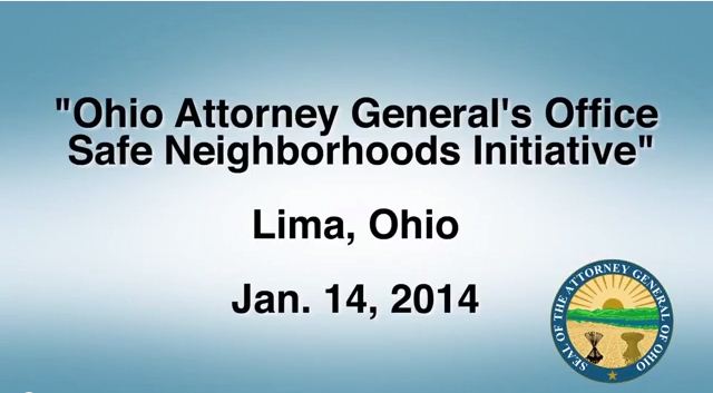 Ohio Attorney General Mike DeWine's Safe Neighborhoods Initiative: Lima
