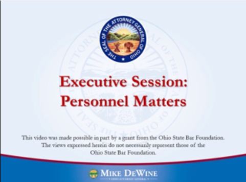 Executive Sessions to Discuss Personnel Matters