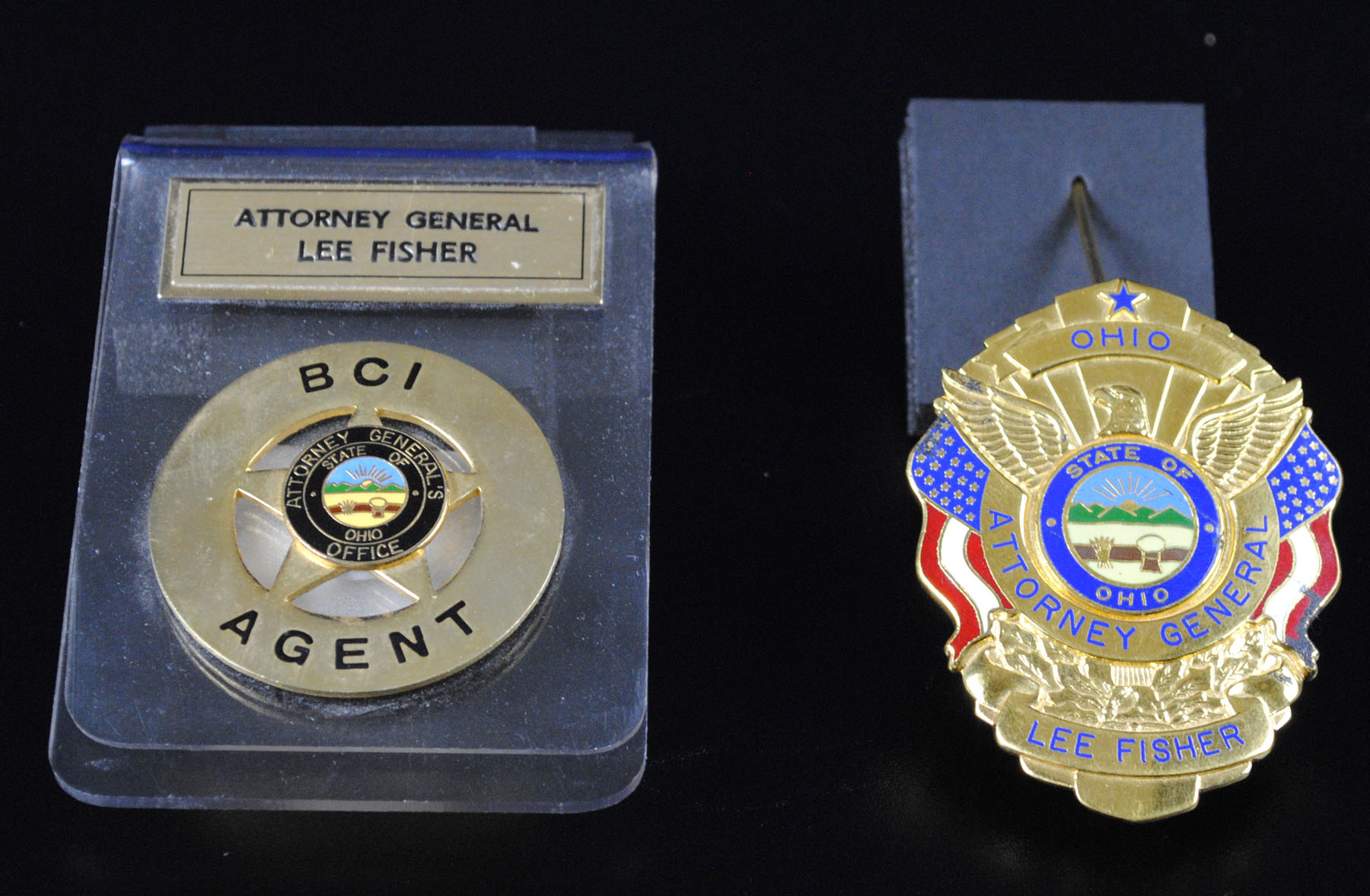 Badges of Attorney General Lee Fisher  