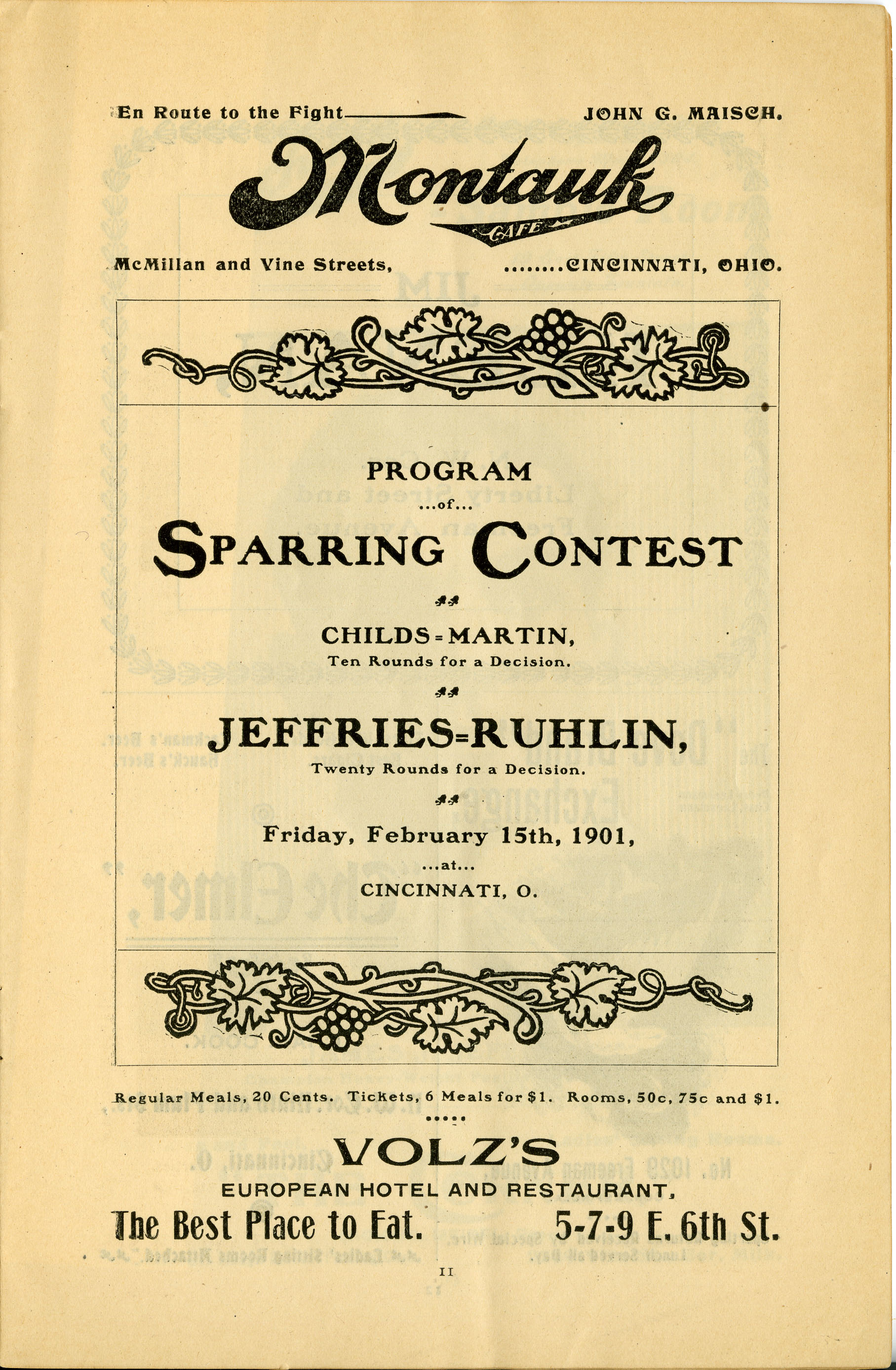 “Sparring Contest” Program  