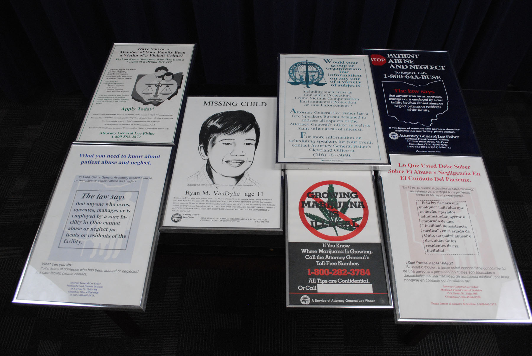 Collection of Public Service Posters of Attorney General Lee Fisher