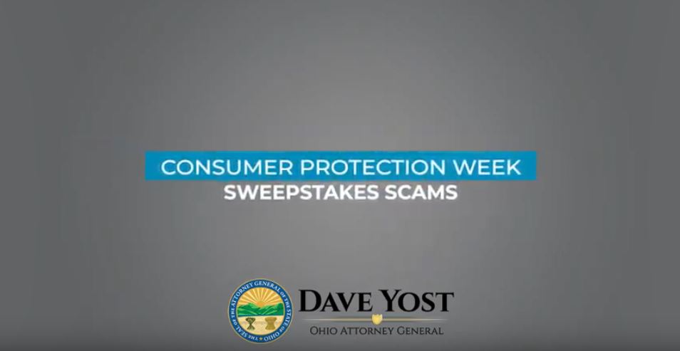 National Consumer Protection Week - Sweepstakes Scams